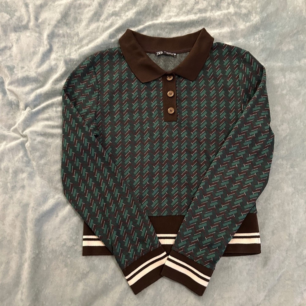 Cute Zara Long Sleeved Crop Top!!! - Picture 3 of 7